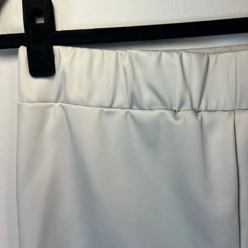 Paxton Akira Luxe Shorts Light Gray Stretch Pull On Biker Shorts Womens Sz Large